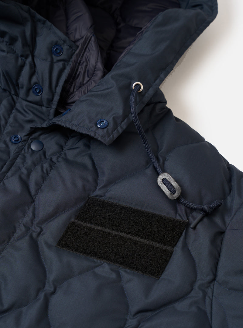 TAION x Universal Works Dark Navy Military Hard Shell Down Mod Parka