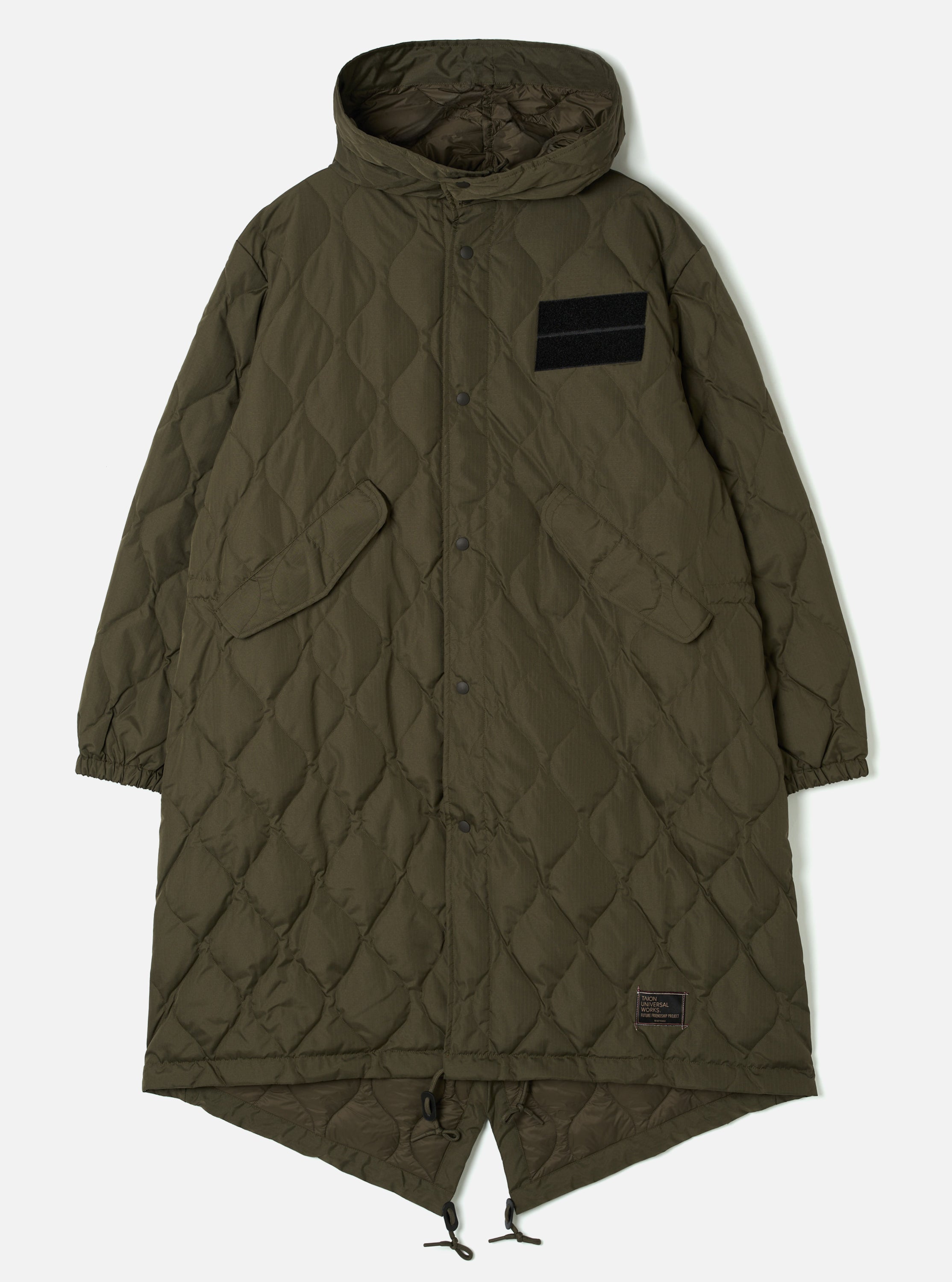 Men's Dark Olive Military Hard Shell Down Mod Parka – Universal Works