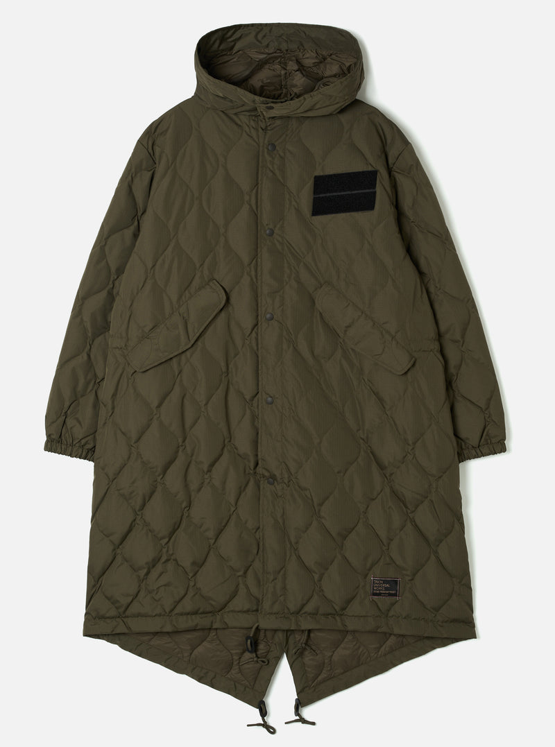 TAION x Universal Works Dark Olive Military Hard Shell Down Mod Parka