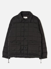 TAION x Universal Works Black Nylon Soft Shell Down Rams Jacket