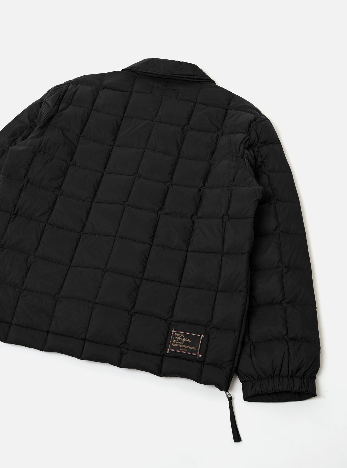 TAION x Universal Works Black Nylon Soft Shell Down Rams Jacket