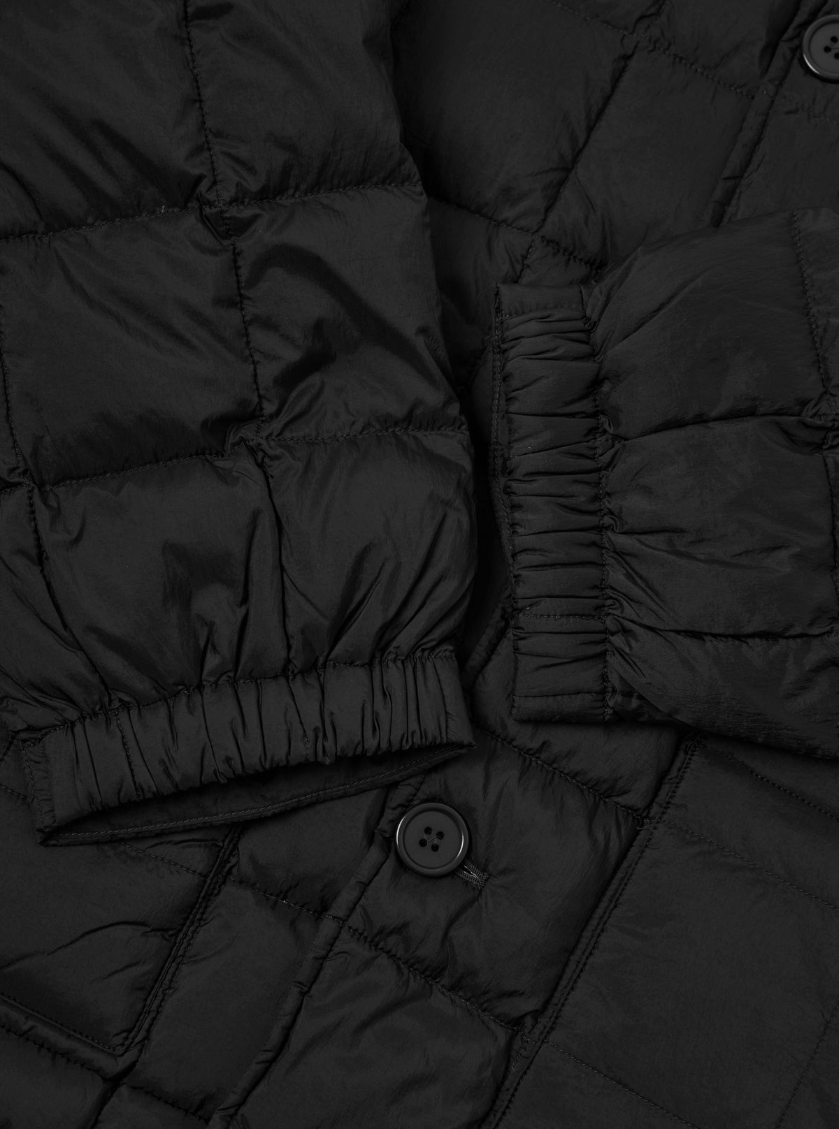 TAION x Universal Works Black Nylon Soft Shell Down Rams Jacket