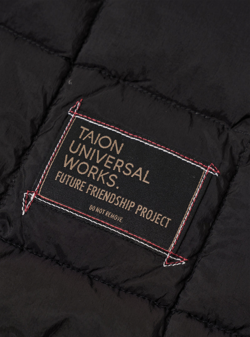 TAION x Universal Works Black Nylon Soft Shell Down Rams Jacket