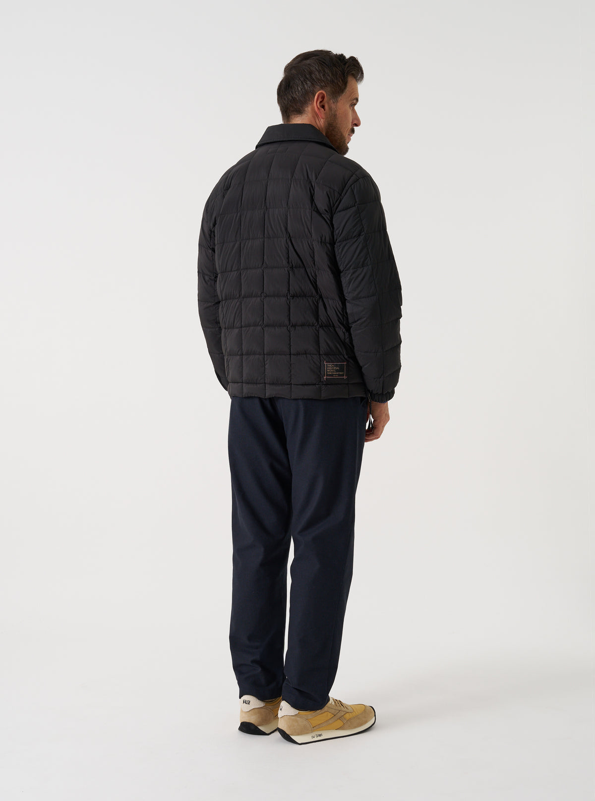 TAION x Universal Works Black Nylon Soft Shell Down Rams Jacket
