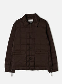TAION x Universal Works Brown Nylon Soft Shell Down Rams Jacket