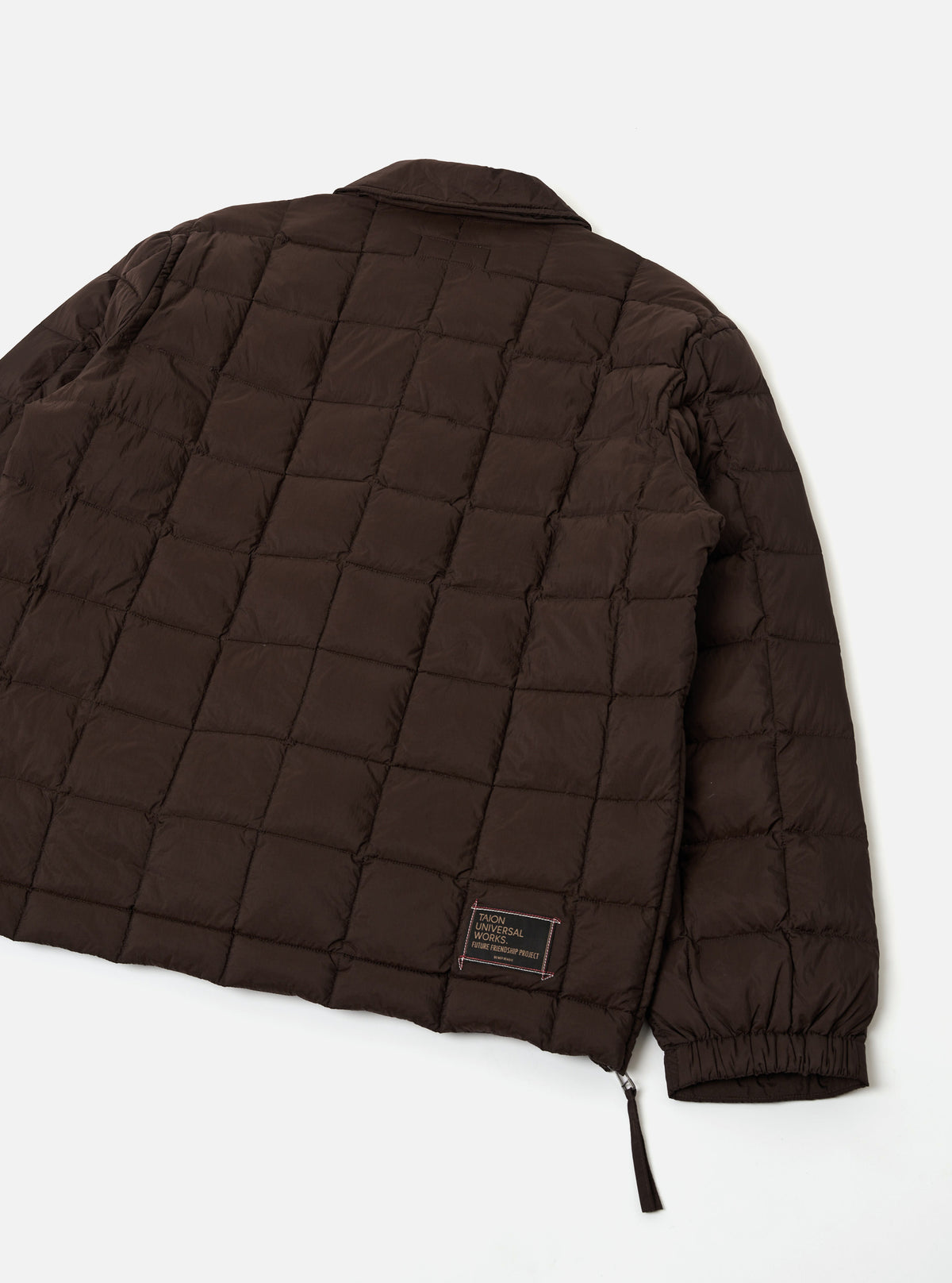 TAION x Universal Works Brown Nylon Soft Shell Down Rams Jacket