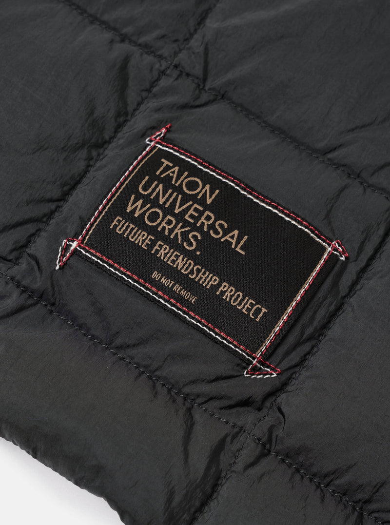 TAION x Universal Works Charcoal Nylon Soft Shell Down Rams Jacket