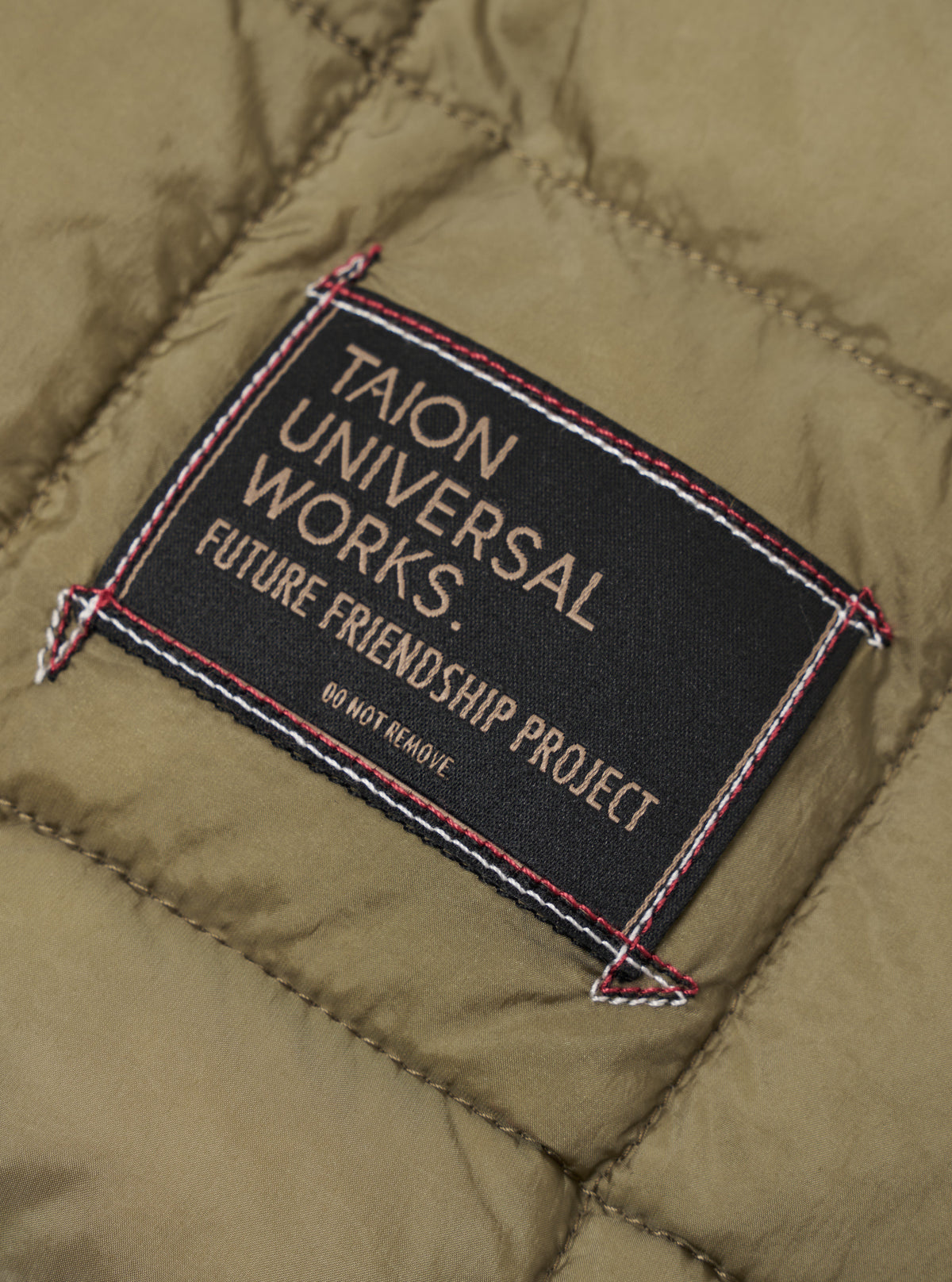 TAION x Universal Works Green Nylon Soft Shell Down Rams Jacket