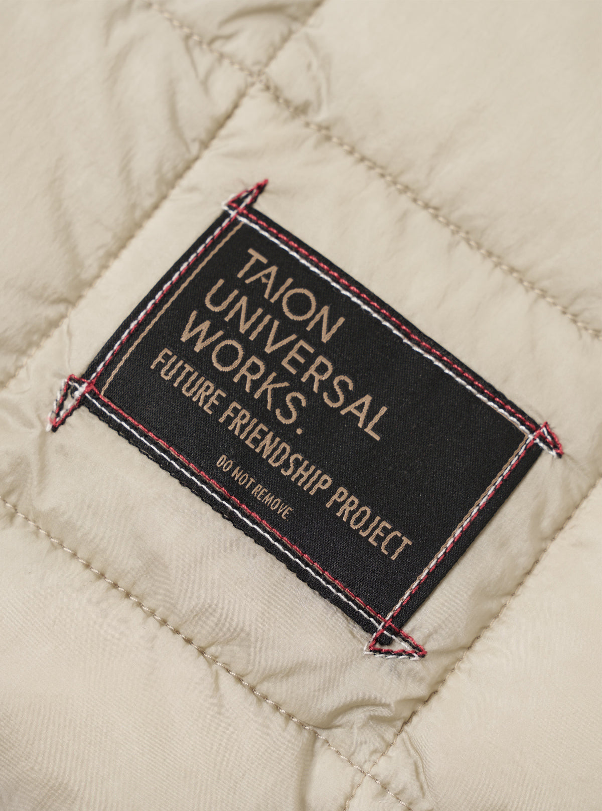 TAION x Universal Works Ice Grey Nylon Soft Shell Down Rams Jacket