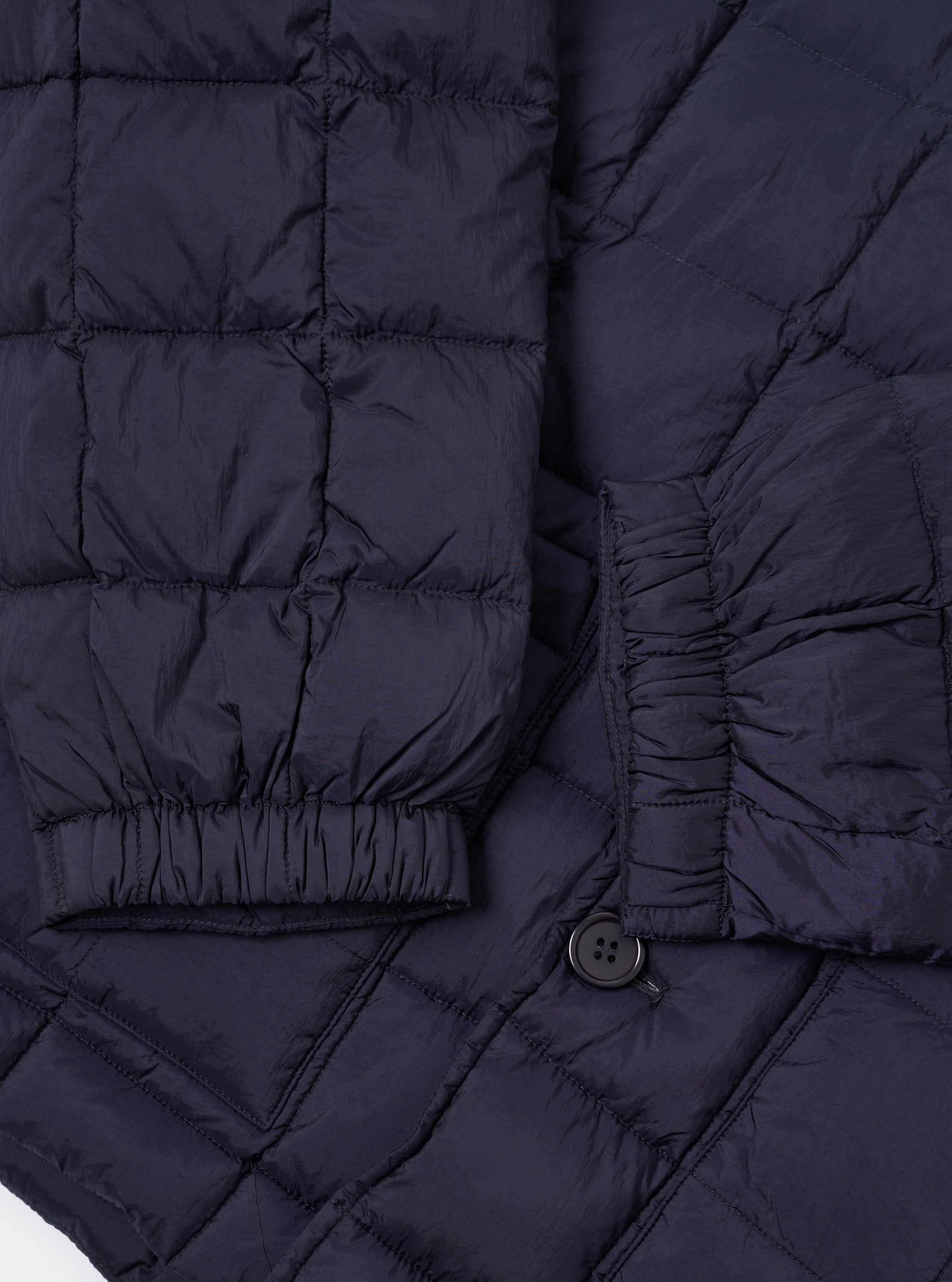 Men's Navy Nylon Soft Shell Down Rams Jacket – Universal Works