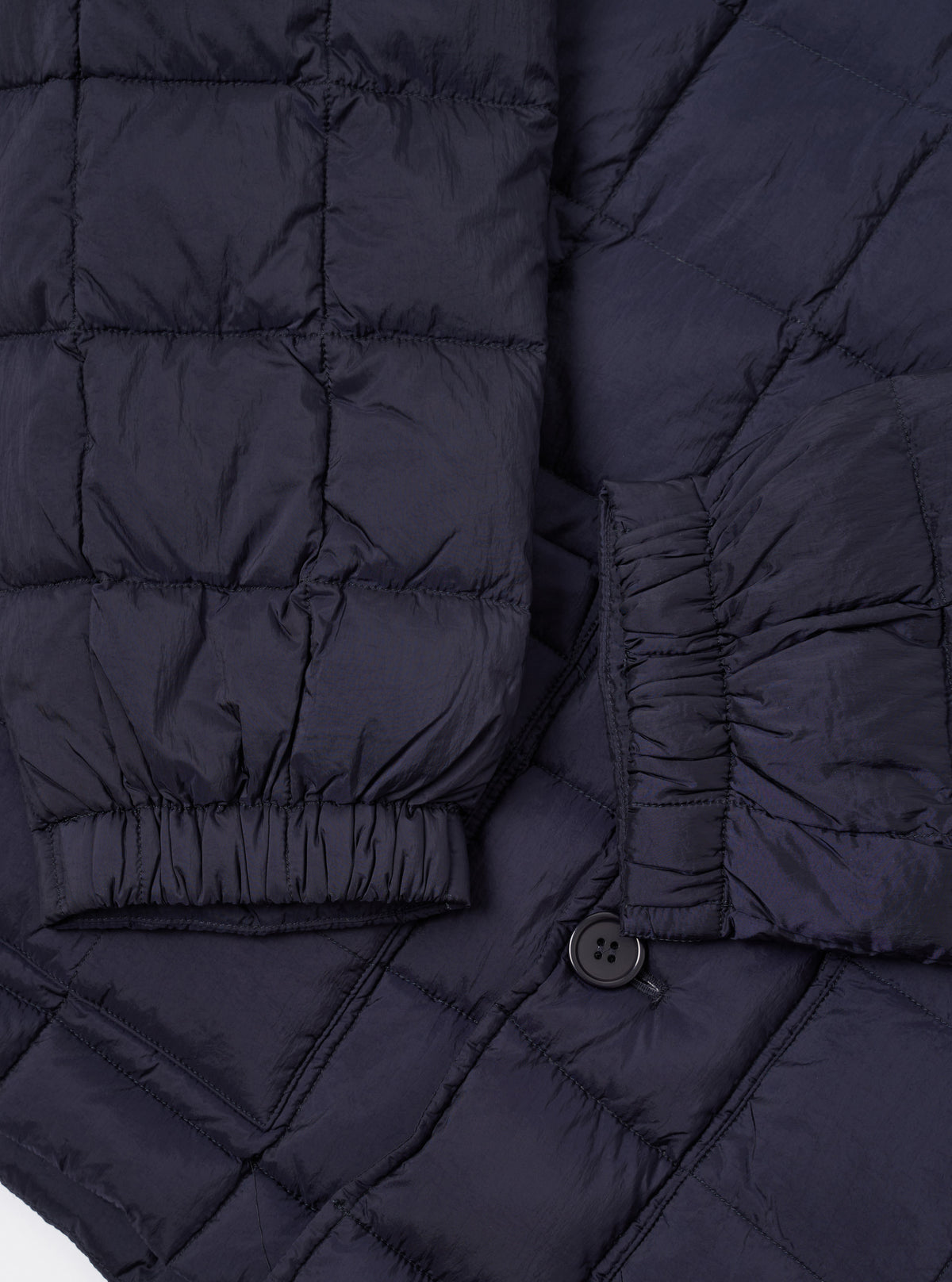 TAION x Universal Works Navy Nylon Soft Shell Down Rams Jacket