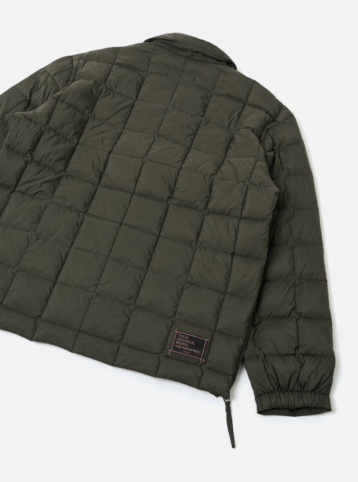 TAION x Universal Works Olive Nylon Soft Shell Down Rams Jacket