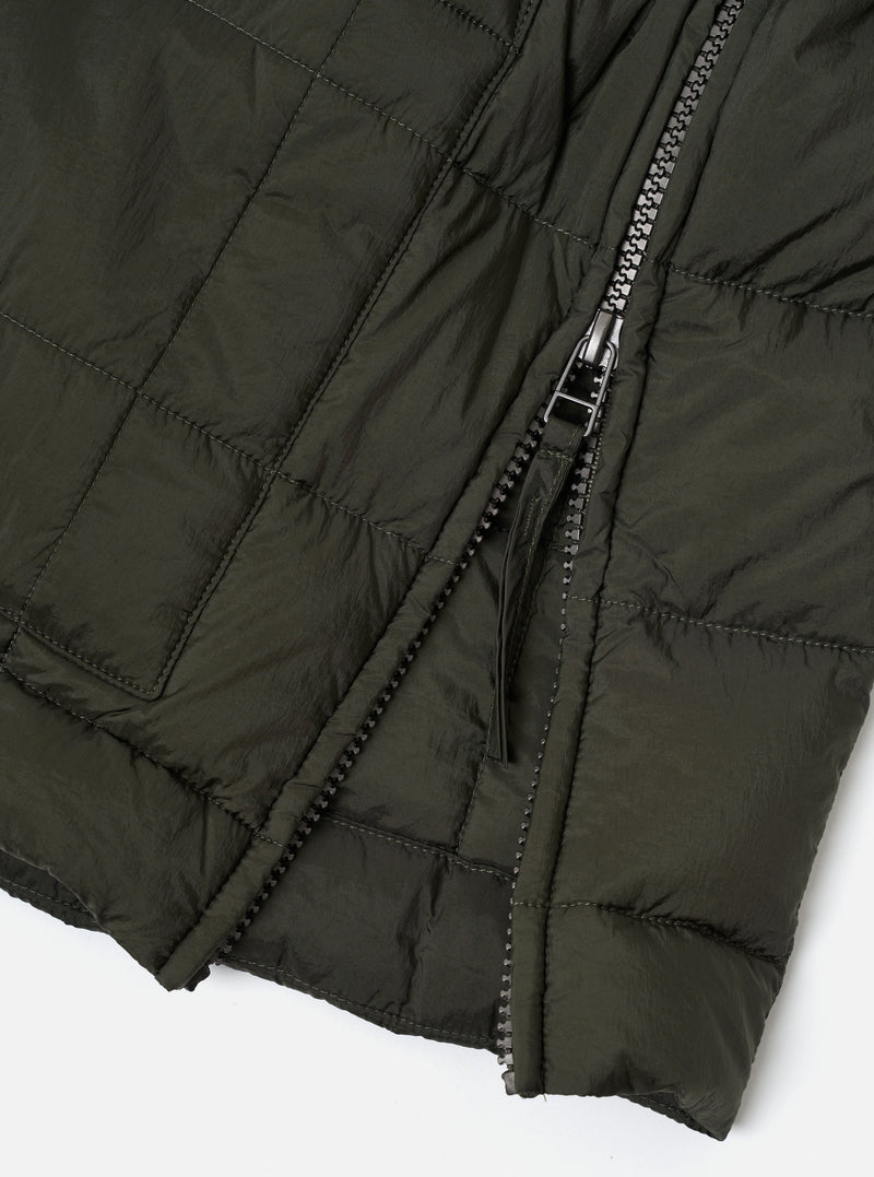 TAION x Universal Works Olive Nylon Soft Shell Down Rams Jacket