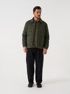 TAION x Universal Works Olive Nylon Soft Shell Down Rams Jacket