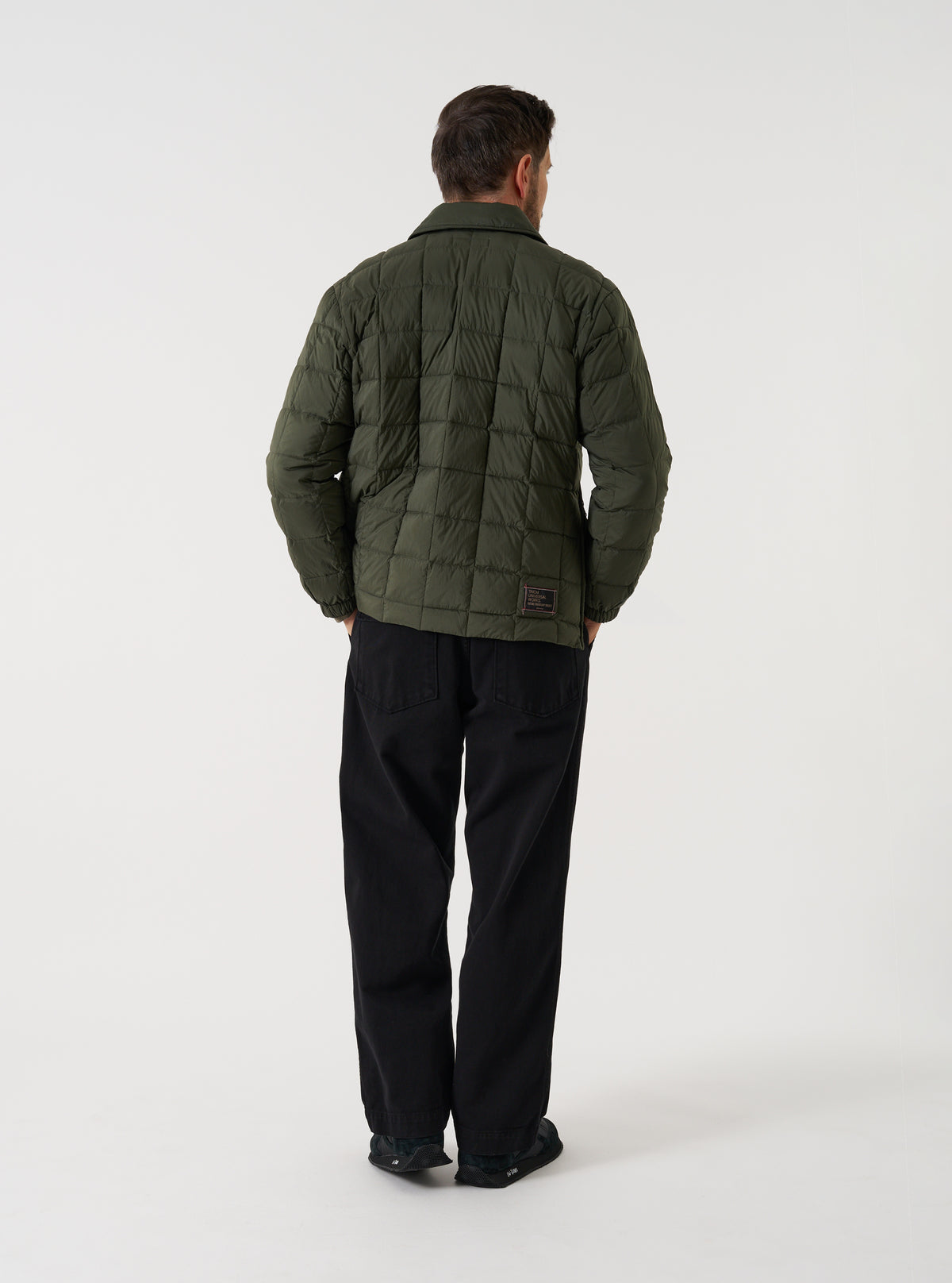 TAION x Universal Works Olive Nylon Soft Shell Down Rams Jacket