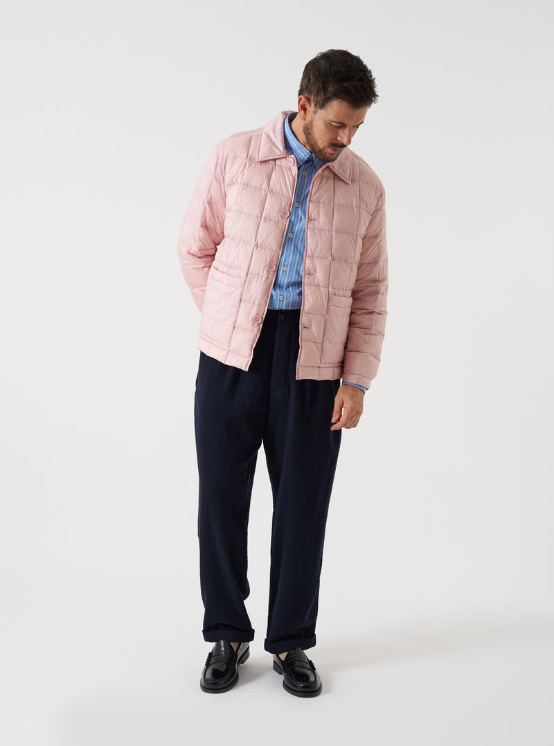 TAION x Universal Works Pink Nylon Soft Shell Down Rams Jacket