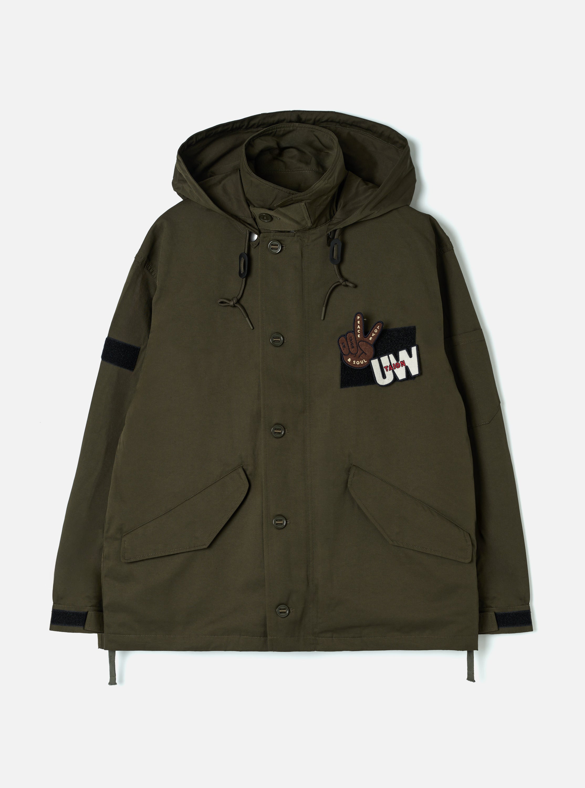Men's Olive/Olive Taion Twill Down CR RAF Jacket – Universal Works