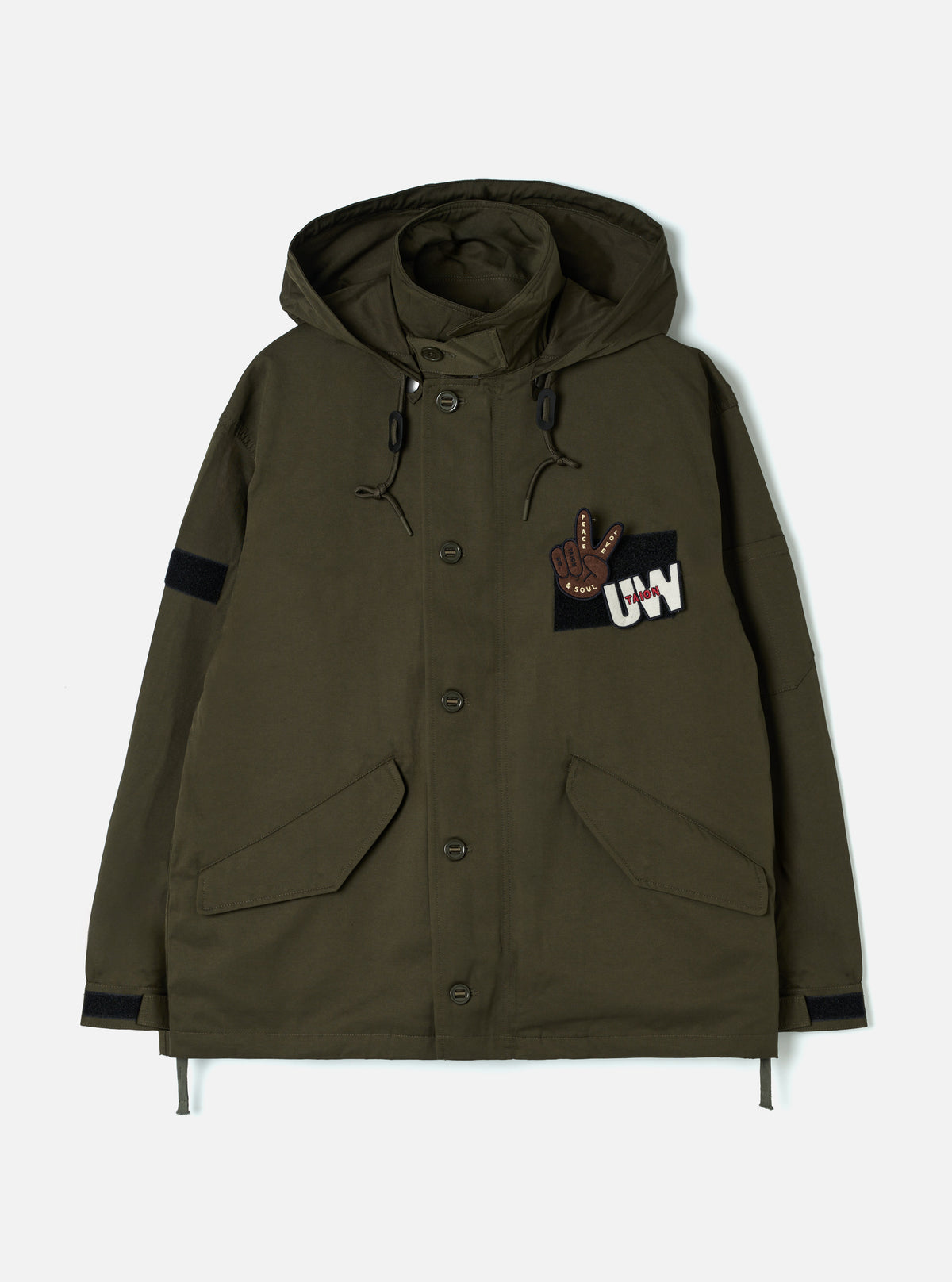TAION x Universal Works Olive/Olive Twill Down RAF Jacket