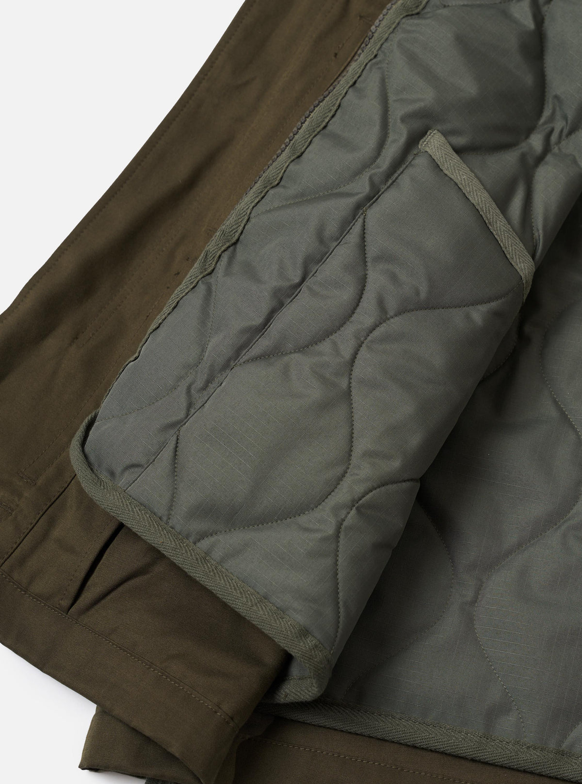 TAION x Universal Works Olive/Olive Twill Down RAF Jacket