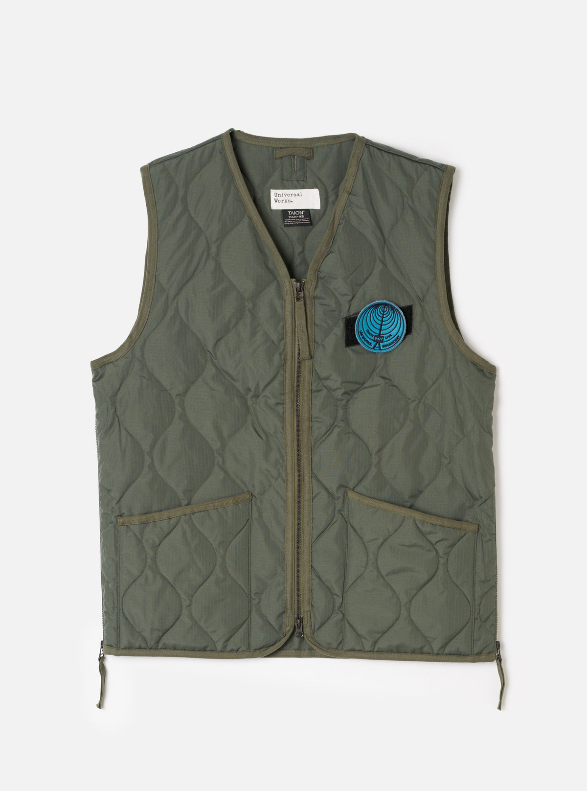 TAION x Universal Works Olive/Olive Twill Down RAF Jacket