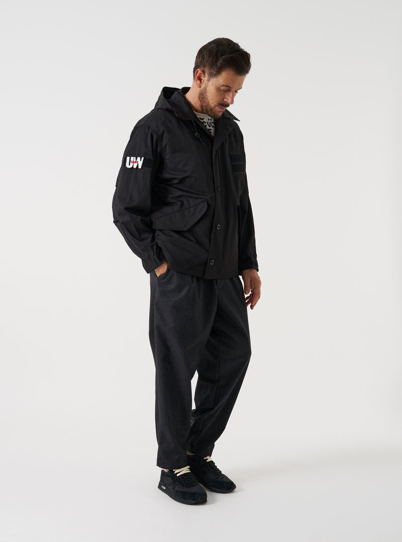 TAION x Universal Works Black/Cloud Camo Twill Down CR RAF Jacket