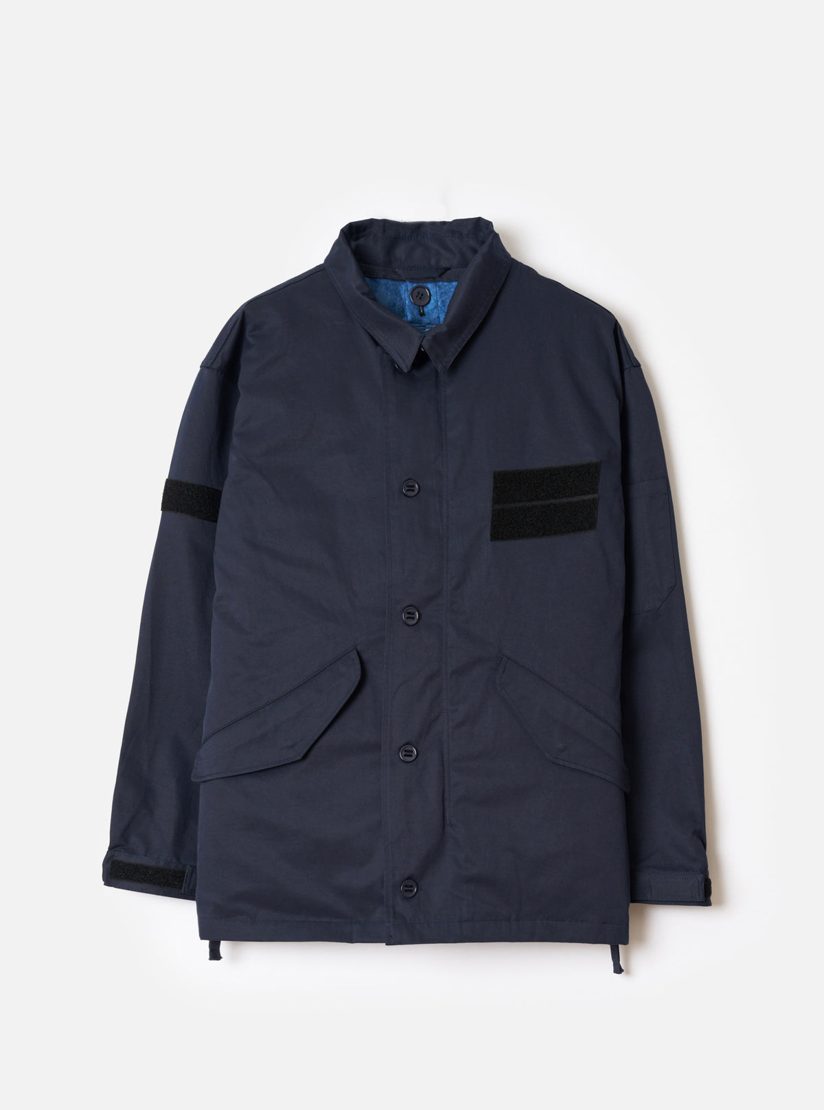 TAION x Universal Works Navy/Cloud Camo Twill Down RAF Jacket