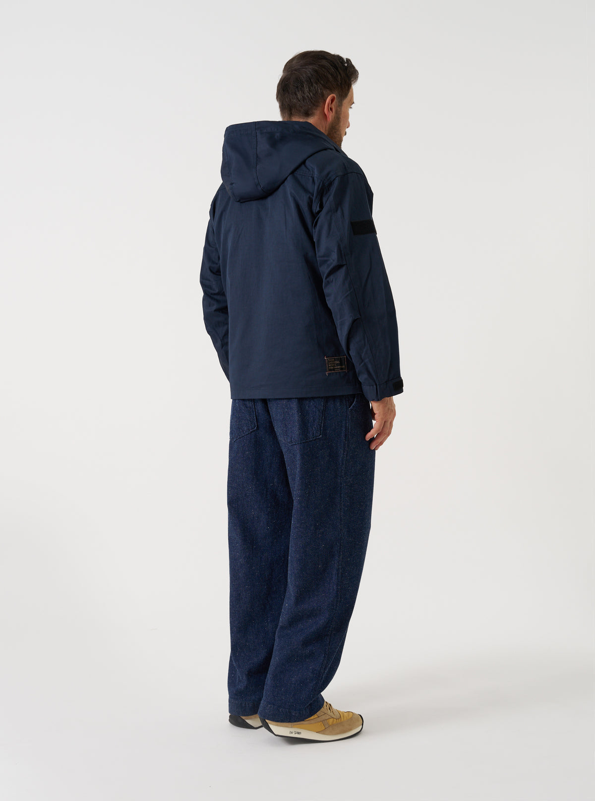 TAION x Universal Works Navy/Cloud Camo Twill Down RAF Jacket