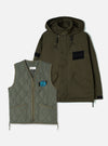 TAION x Universal Works Olive/Olive Twill Down RAF Jacket