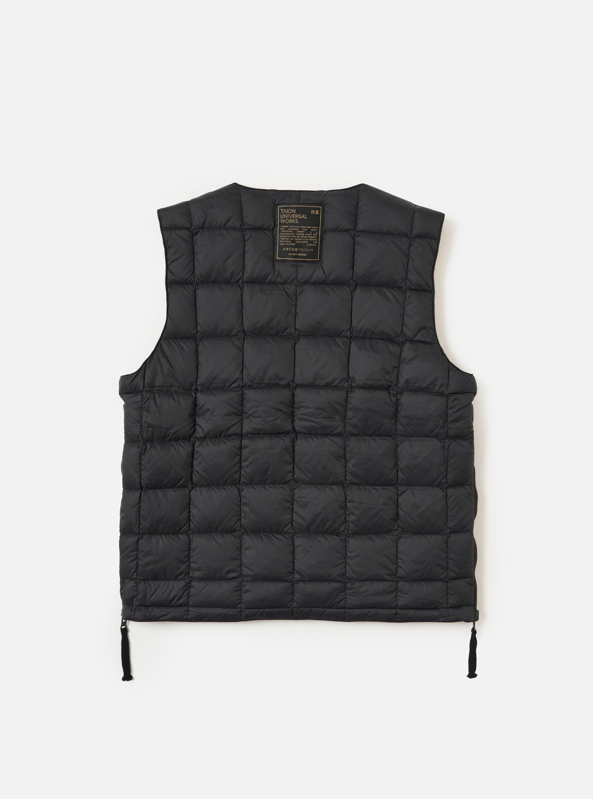 TAION x Universal Works Reversible Black Military Line Vest