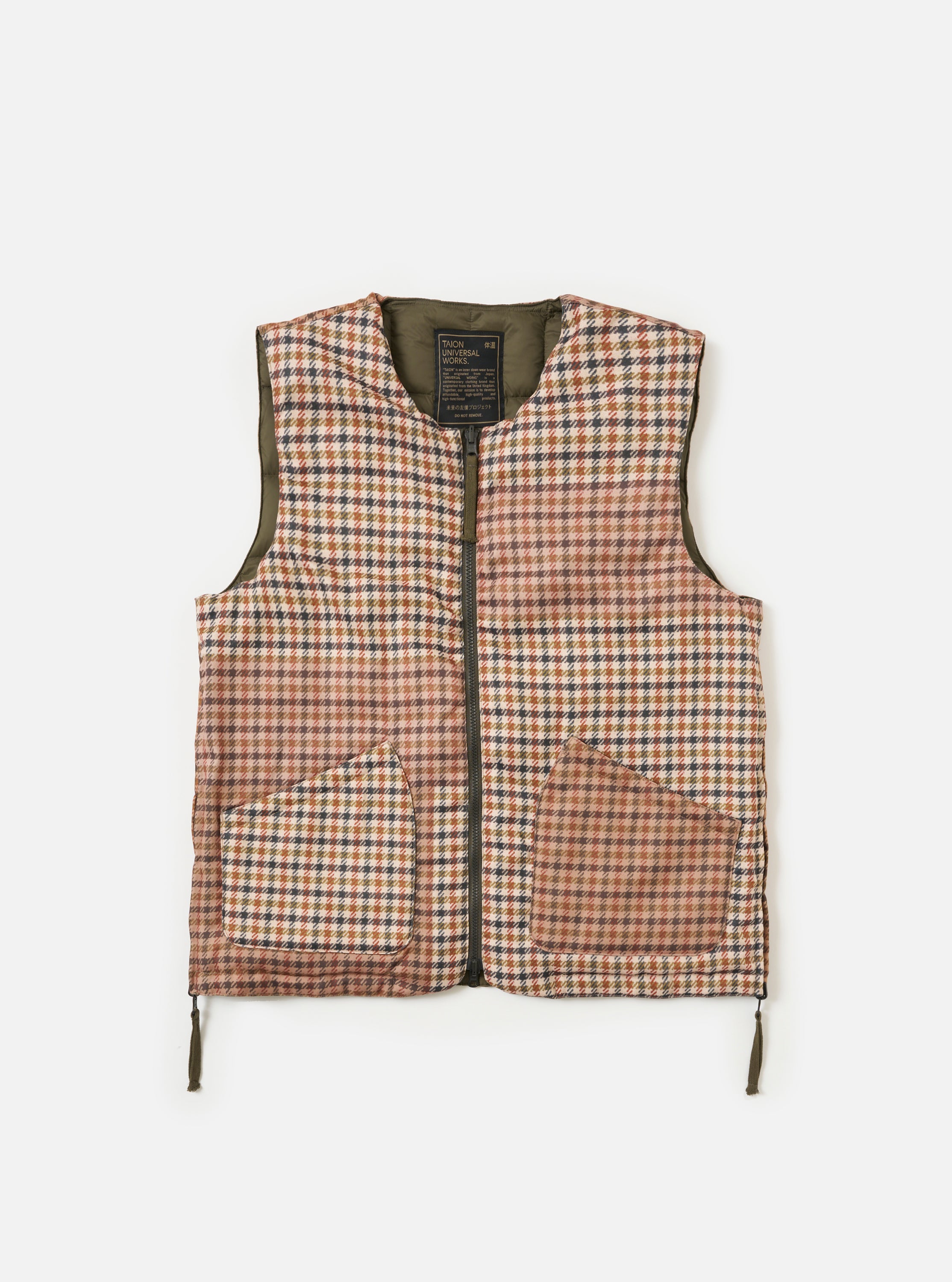 TAION x Universal Works Reversible Dark Olive Military Line Vest