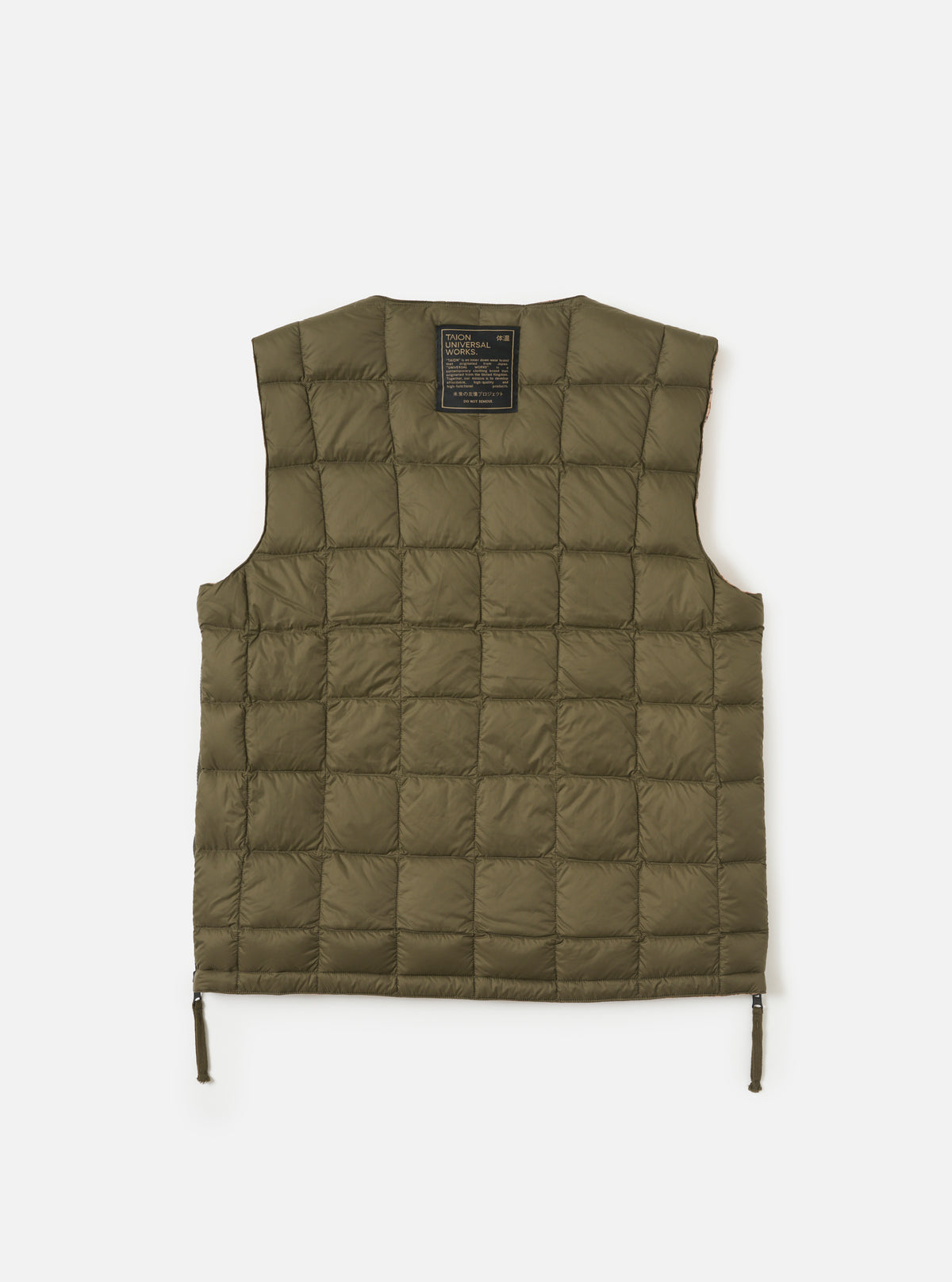 TAION x Universal Works Reversible Dark Olive Military Line Vest