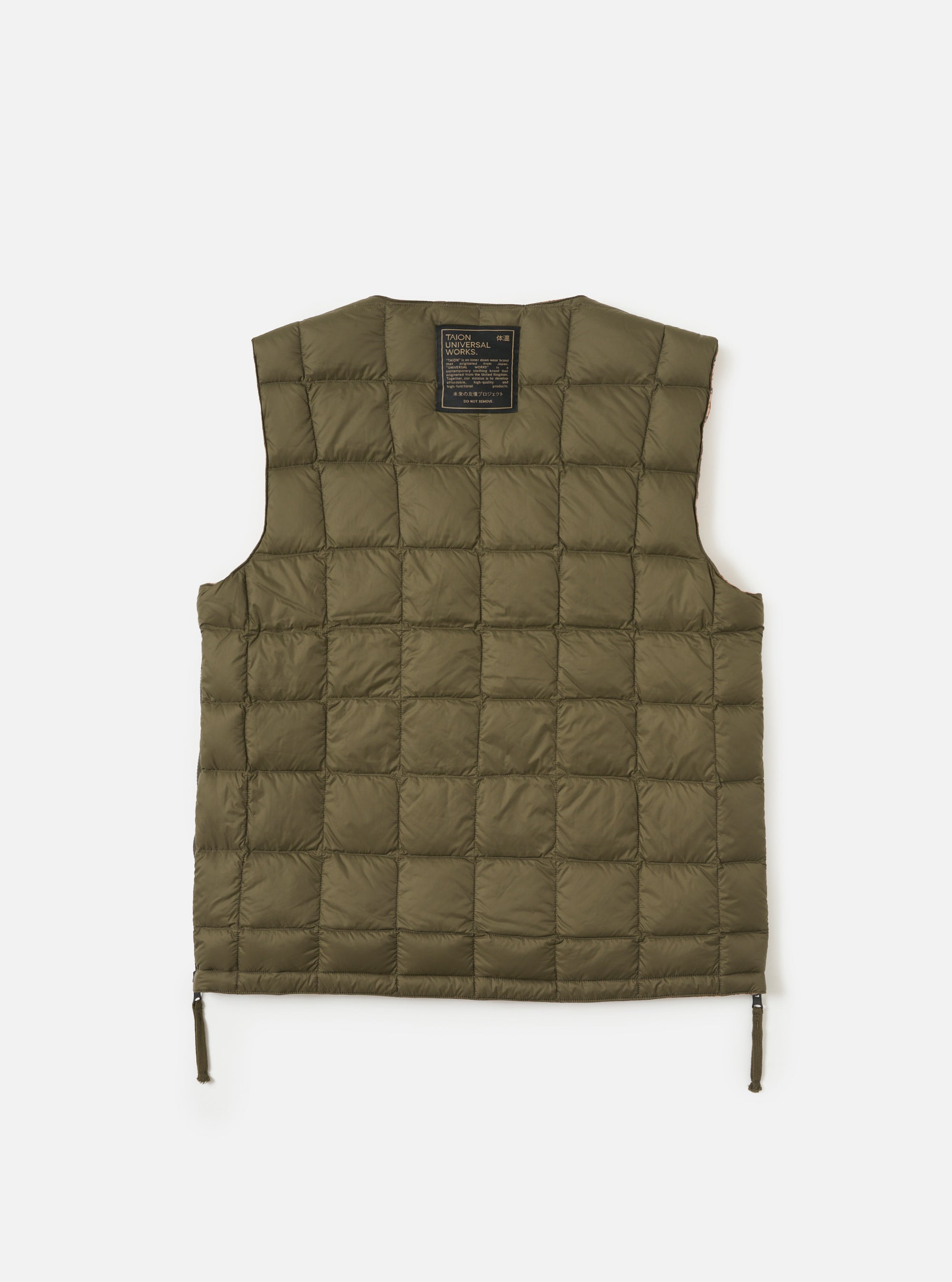 TAION x Universal Works Reversible Dark Olive Military Line Vest