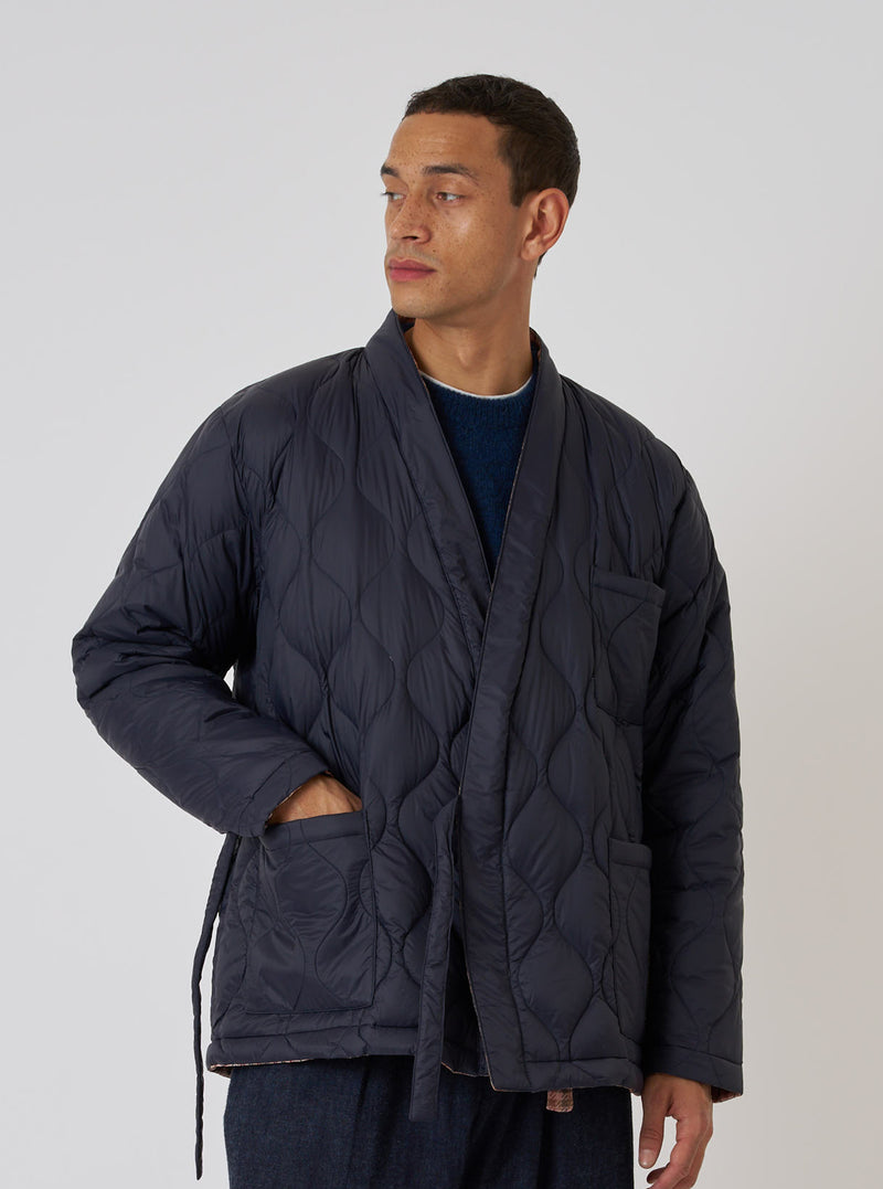 TAION x Universal Works Reversible Dark Navy Military Line Kyoto Work Jacket