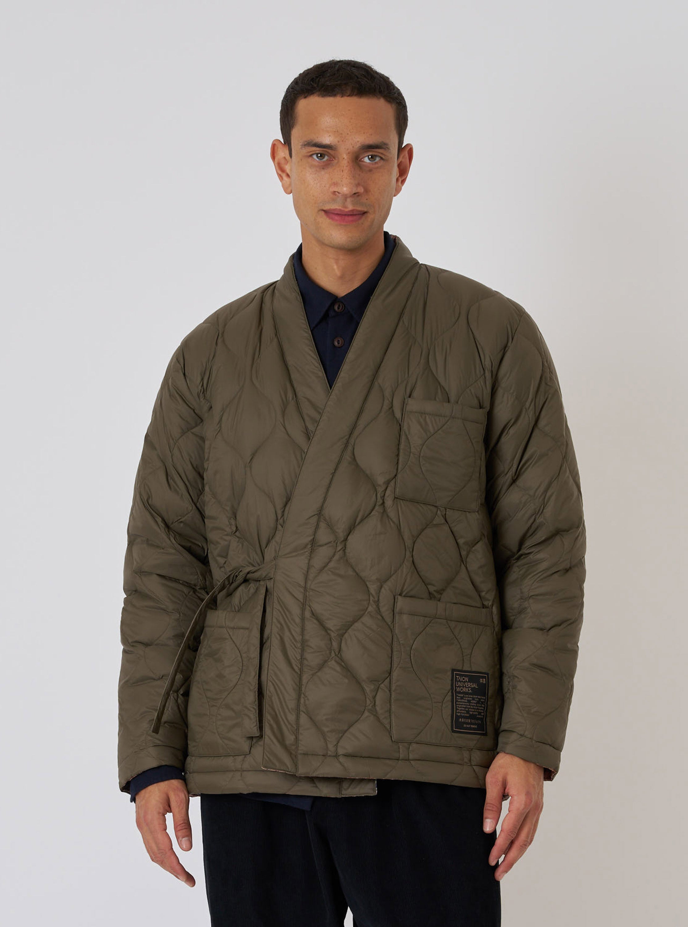 TAION x Universal Works Reversible Dark Olive Military Line Kyoto Work