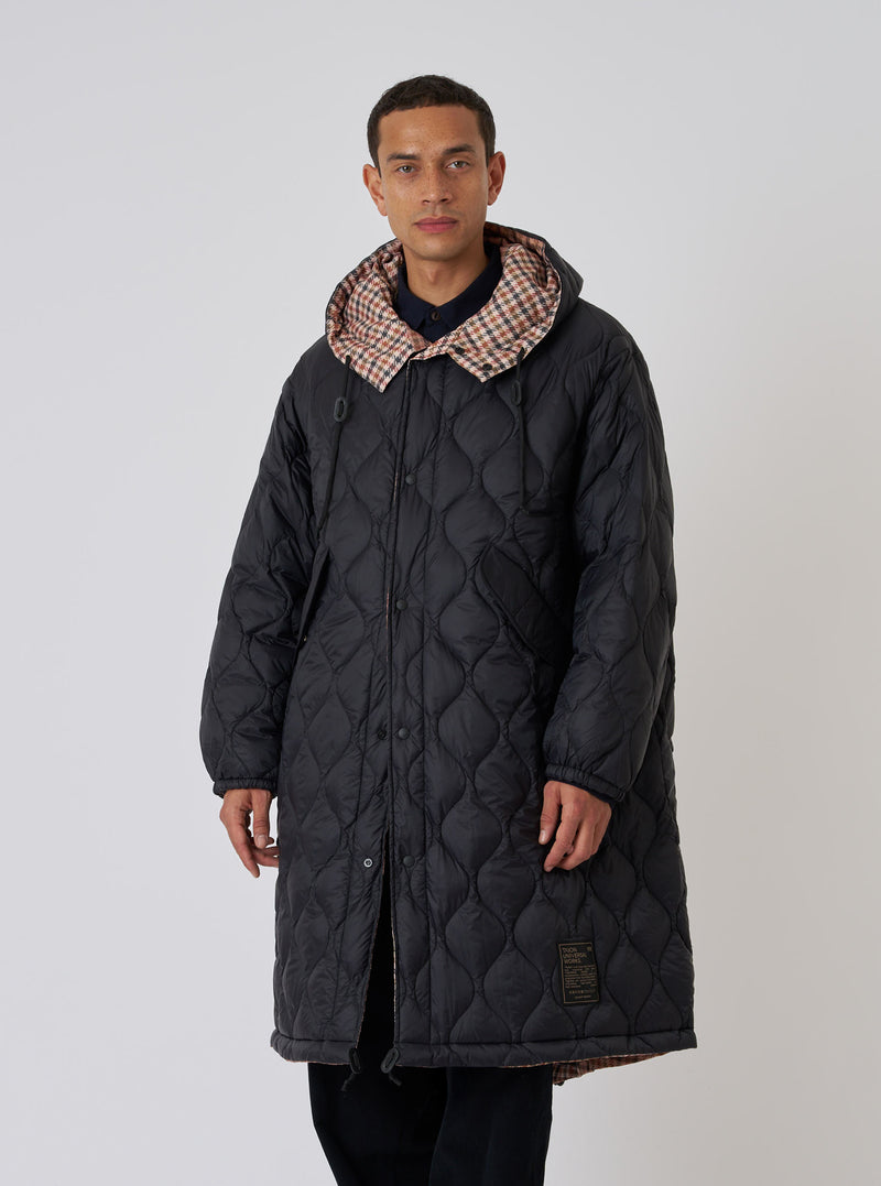 TAION x Universal Works Reversible Black Military Line Parka