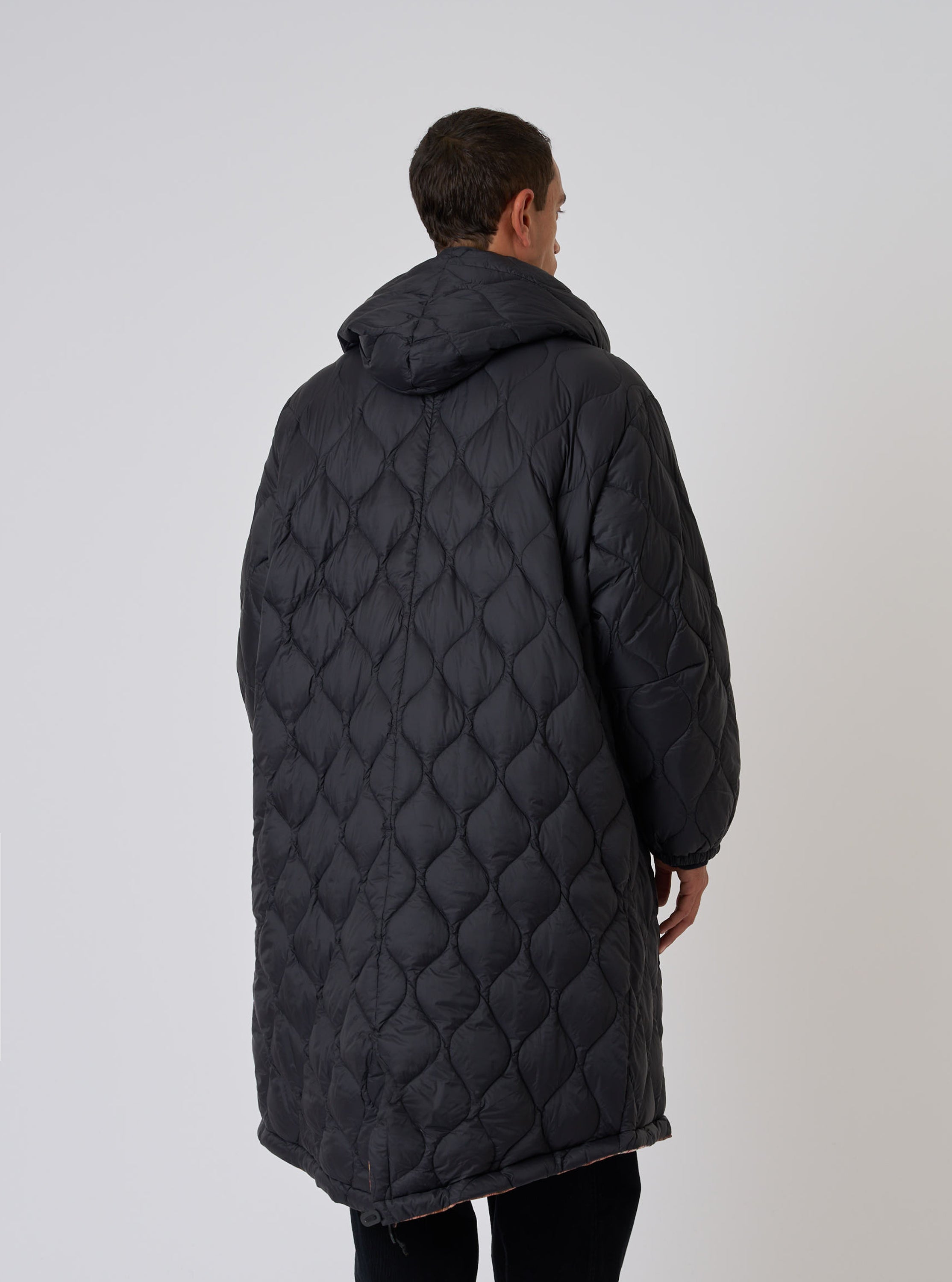 TAION x Universal Works Reversible Black Military Line Parka