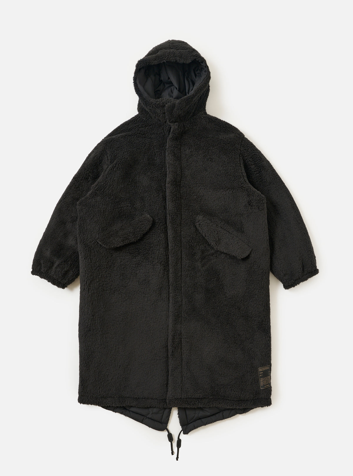 TAION x Universal Works Reversible Black Military Line Sherpa Parka