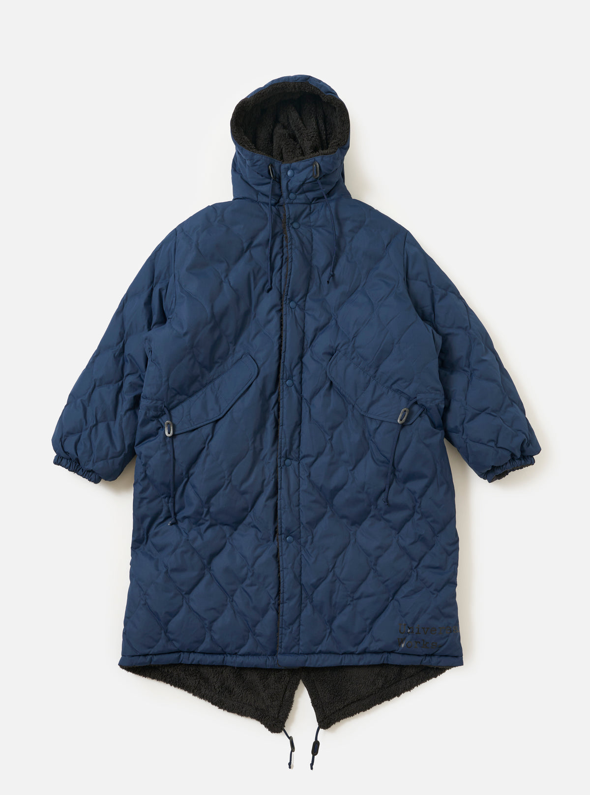 TAION x Universal Works Reversible Dark Navy Military Line Sherpa Parka