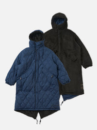 TAION x Universal Works Reversible Dark Navy Military Line Sherpa Parka