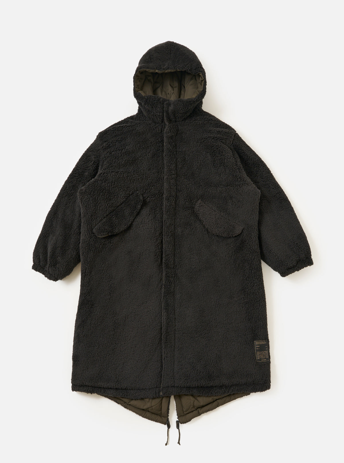 TAION x Universal Works Reversible Dark Olive Military Line Sherpa Parka