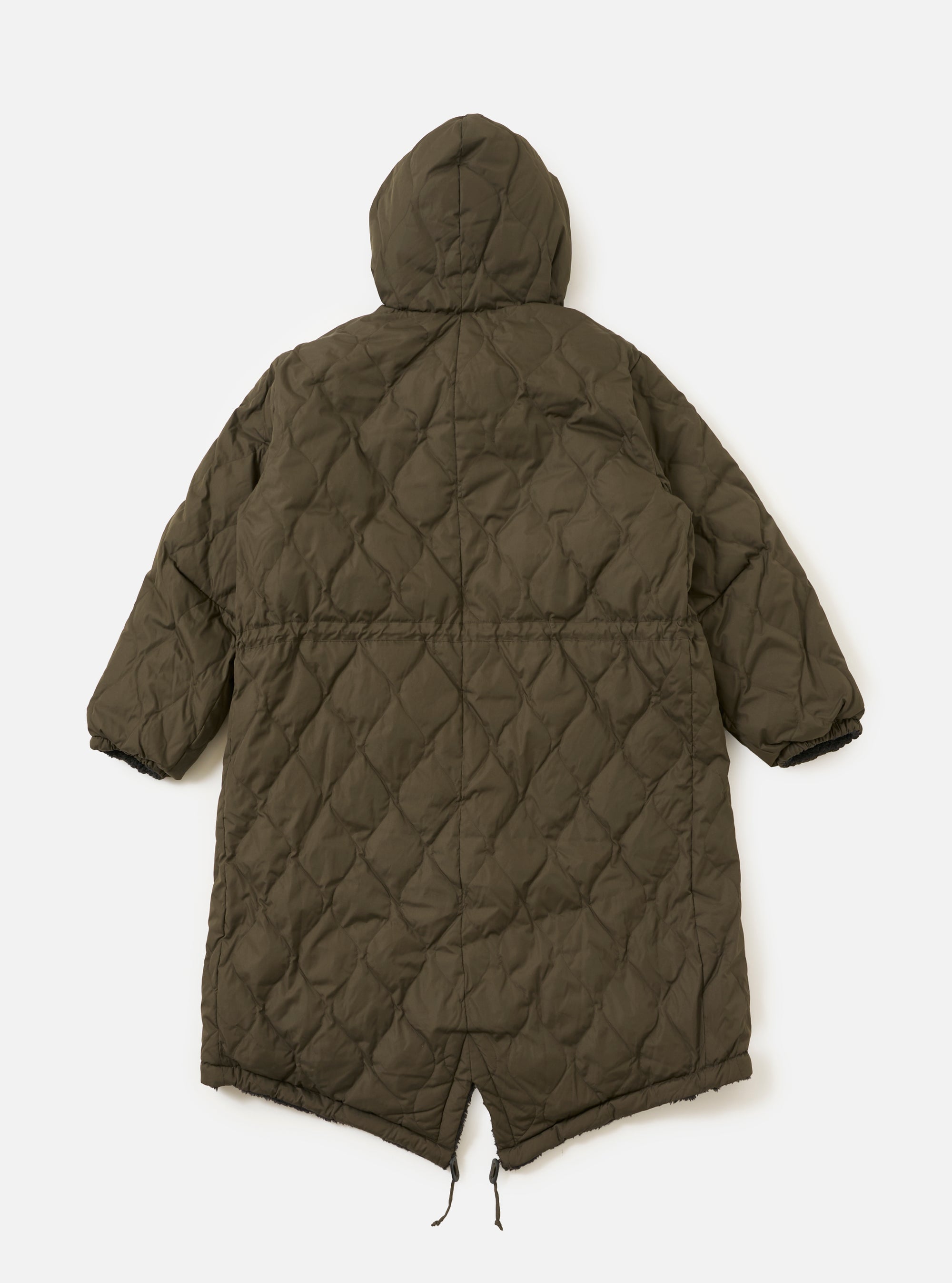 TAION x Universal Works Reversible Dark Olive Military Line Sherpa Parka