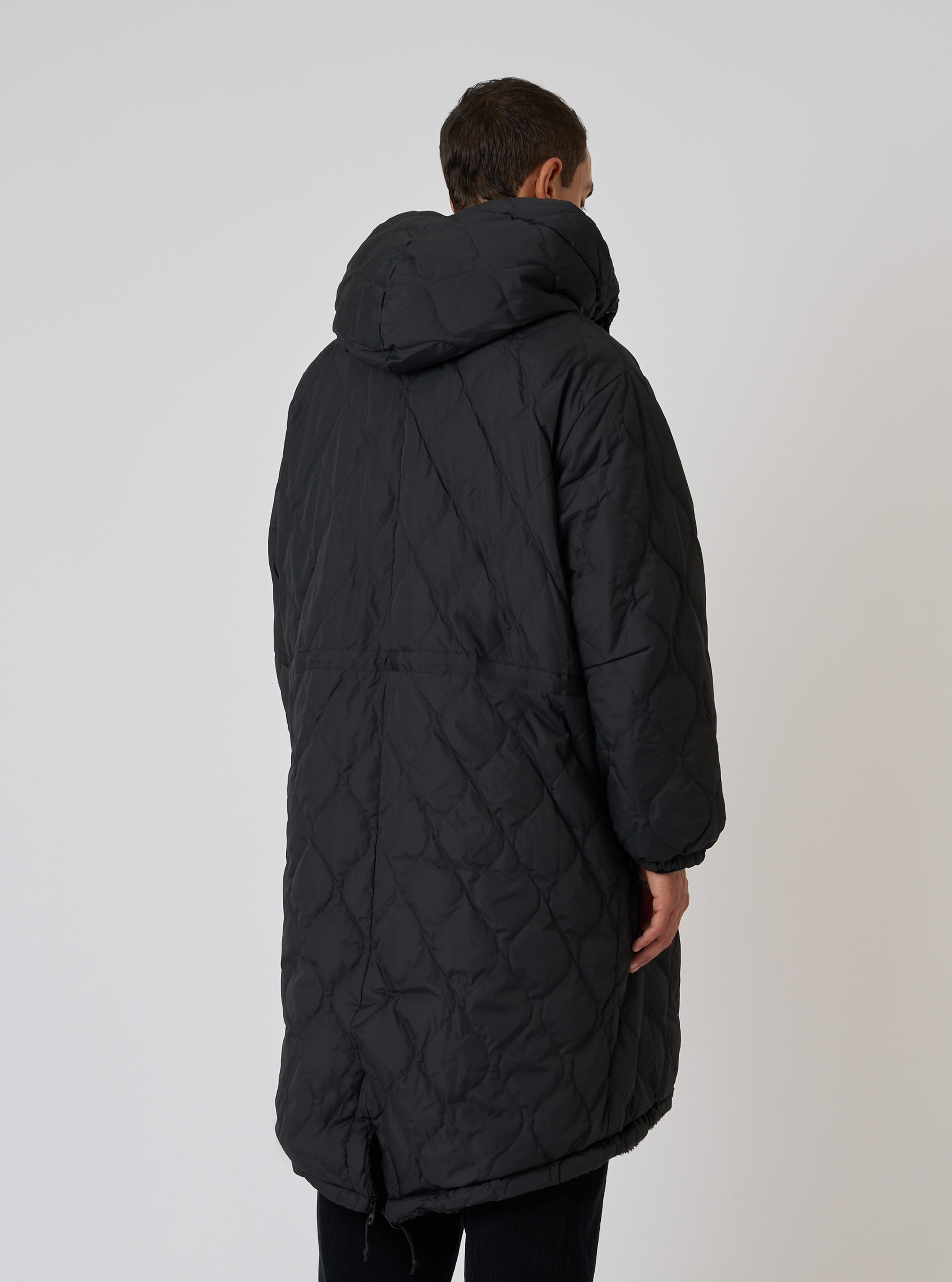 TAION x Universal Works Reversible Black Military Line Sherpa Parka