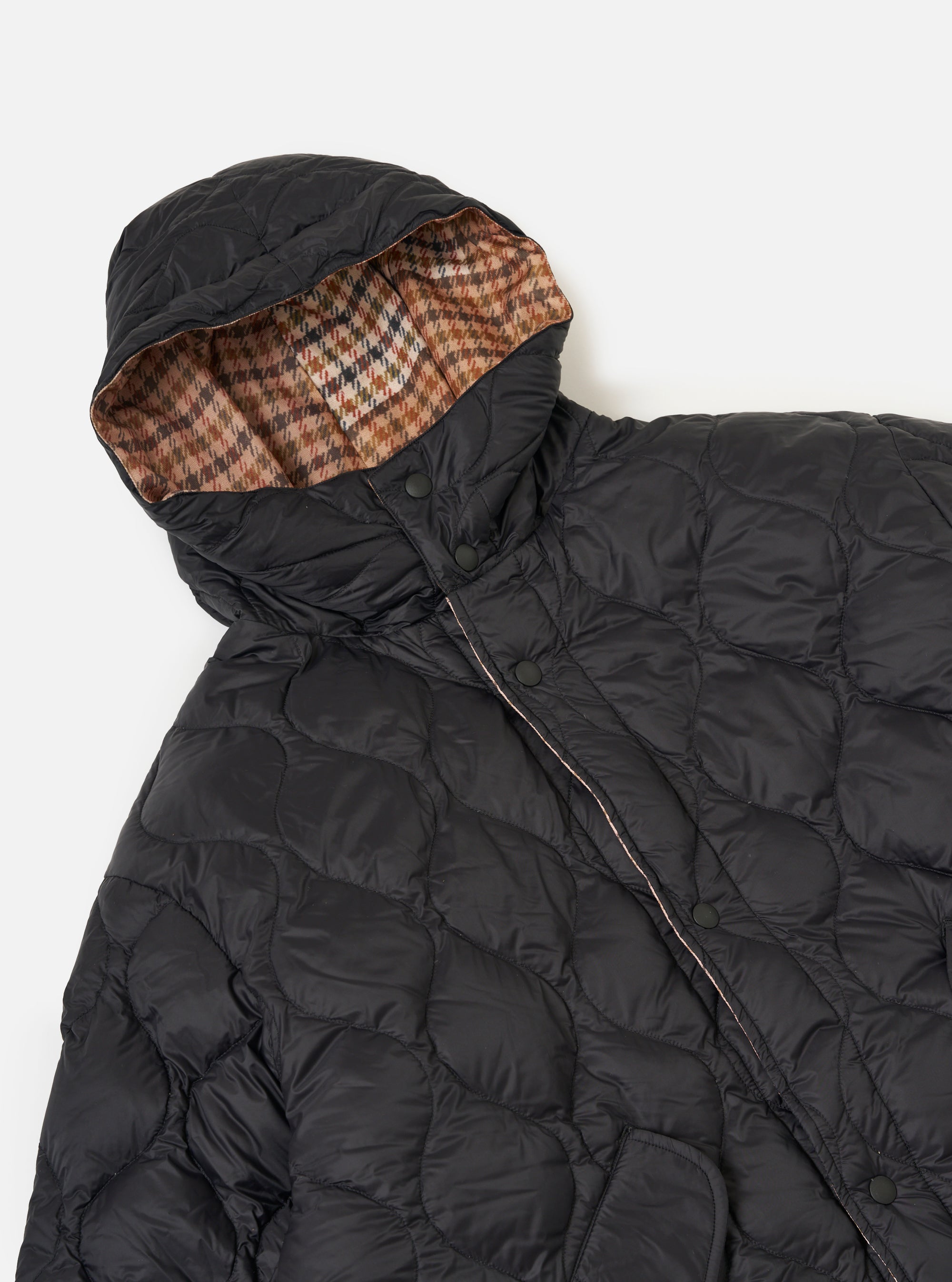 TAION x Universal Works Reversible Black Military Line Parka