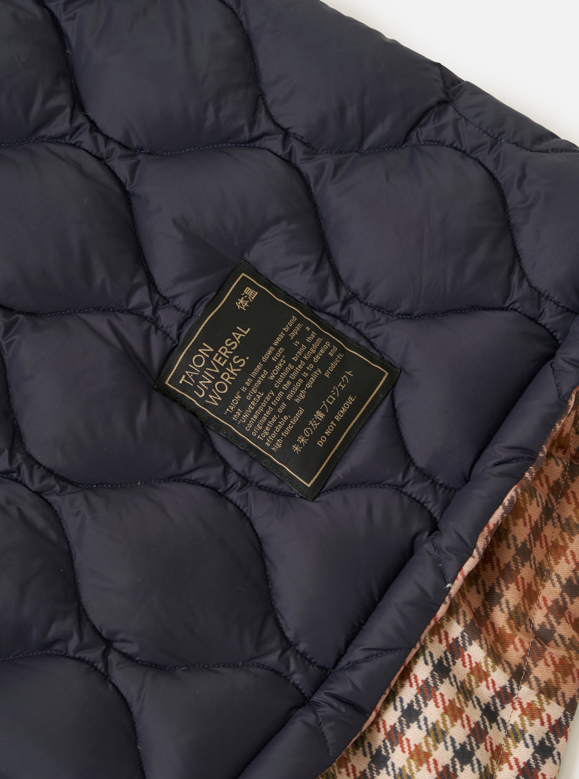 TAION x Universal Works Reversible Dark Navy Military Line Parka