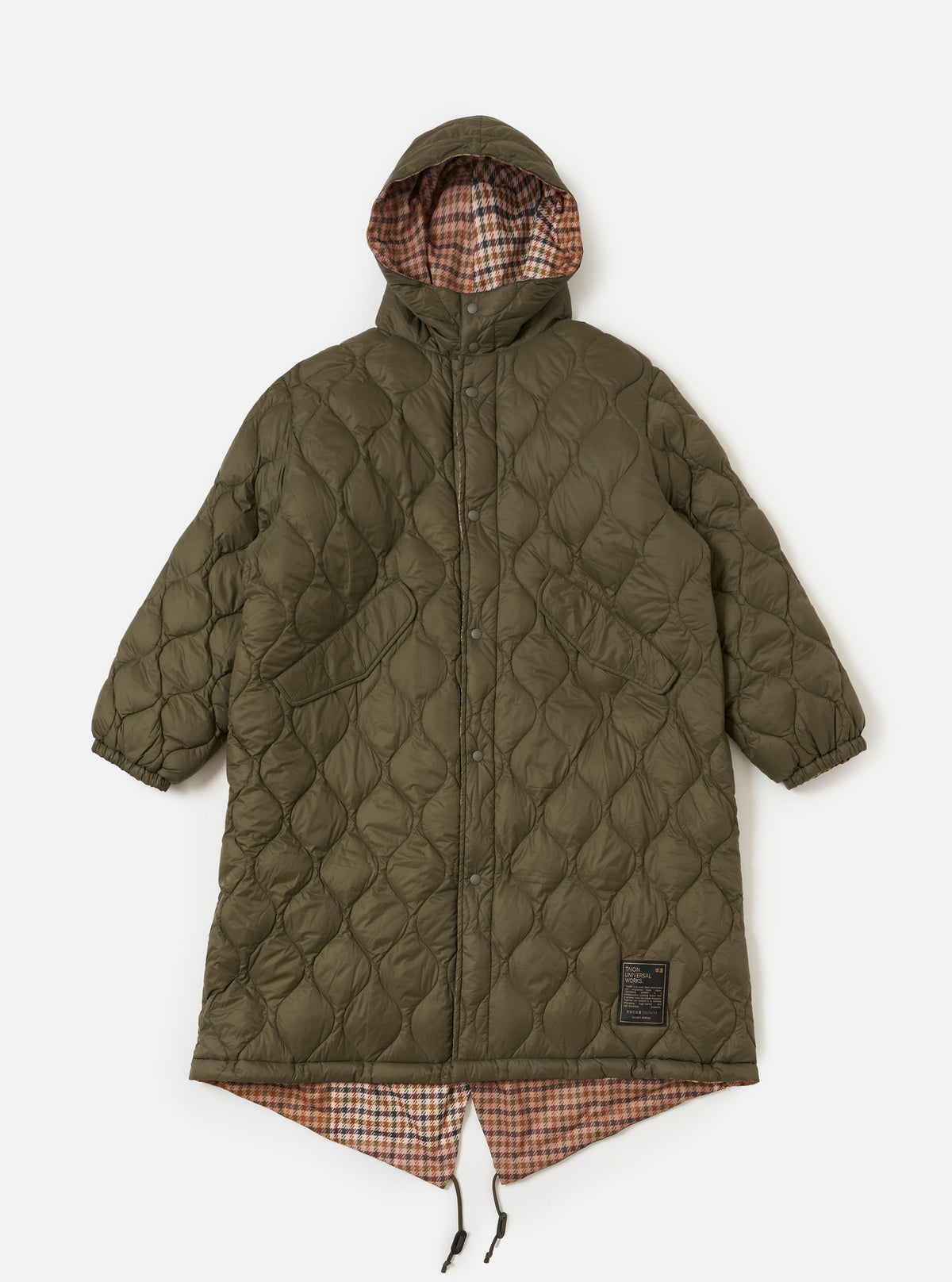 TAION x Universal Works Reversible Dark Olive Military Line Parka