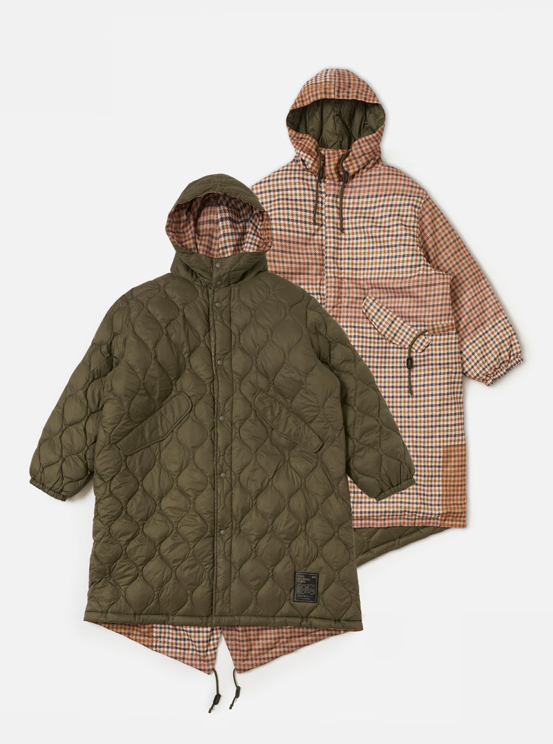 TAION x Universal Works Reversible Dark Olive Military Line Parka