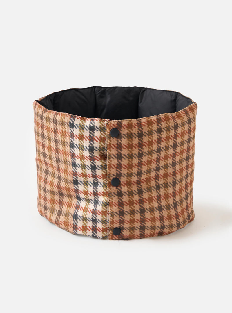 TAION x Universal Works Reversible  Black Military Line Neck Warmer