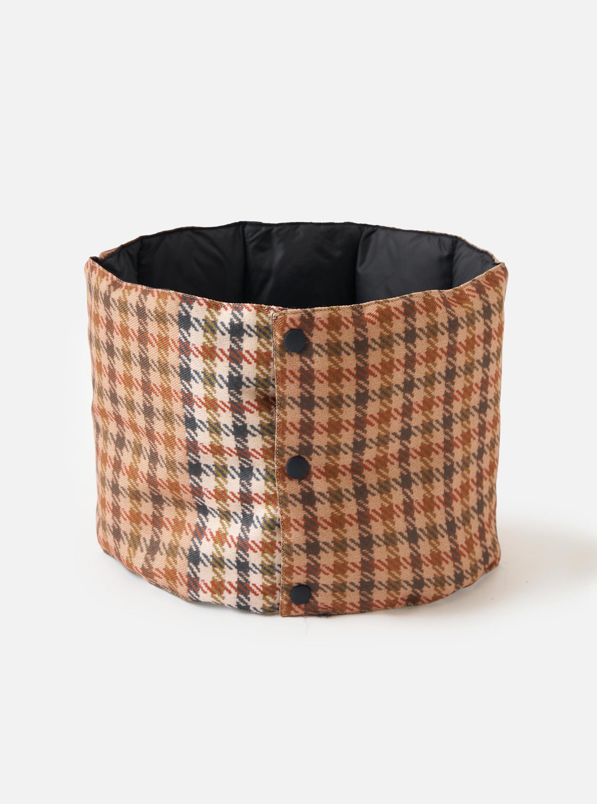 TAION x Universal Works Reversible  Black Military Line Neck Warmer