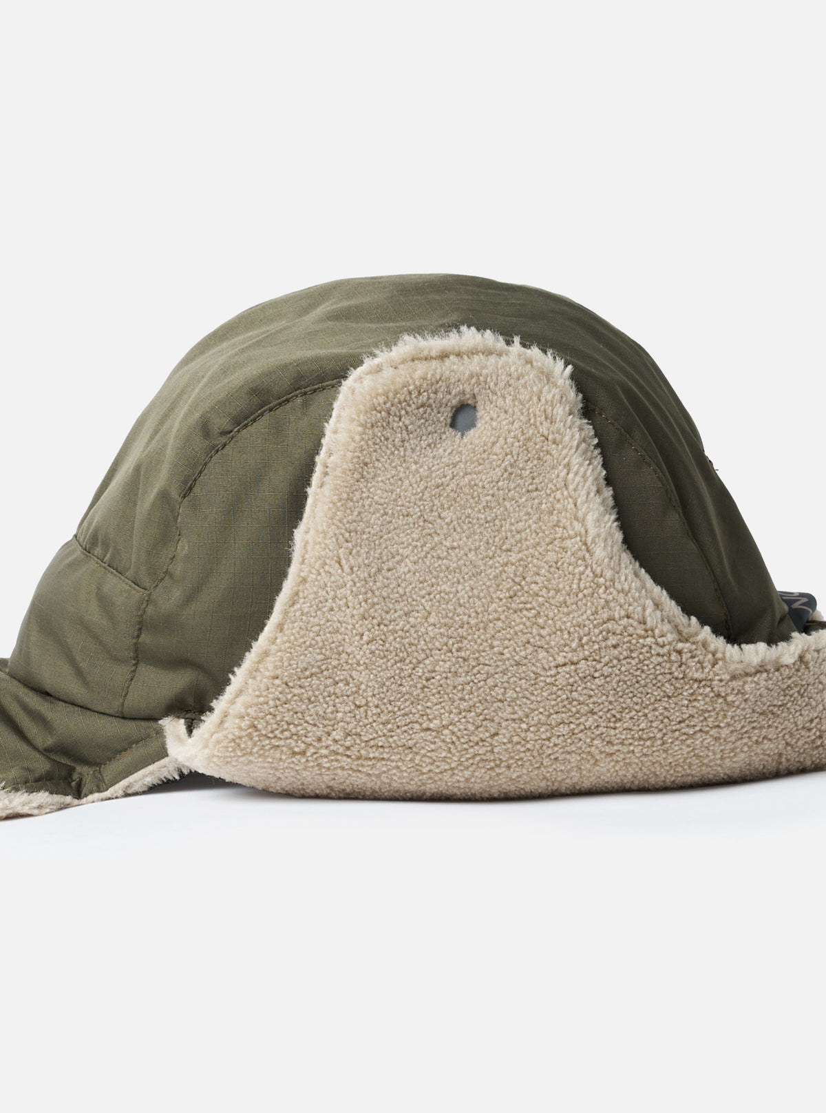 TAION x Universal Works Dark Olive/Beige Military Hard Shell Down Reversible Hat