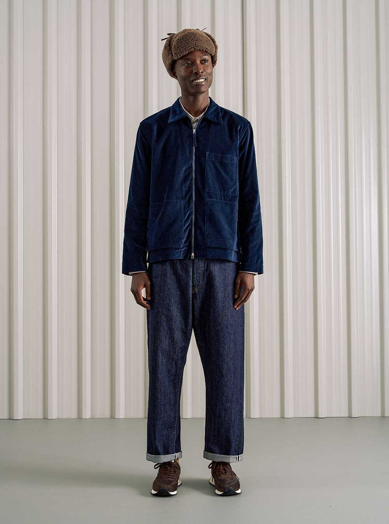 Ordinary Fits 117 One Wash Denim Type Loose Trousers